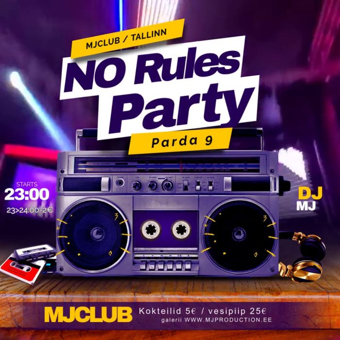 NO Rules Party 24.03.23